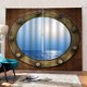 thumbnail image 3 of Cortina con patrón de paisaje Decoraciones a prueba de agua Decoraciones de la pared Colgante de la pared Lavable para la sala de estar Dormitorio Baño S 2 piezas Monstrate HA010888-01, 3 of 7