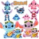 thumbnail image 2 of 5PCS 15Style 12-30cm Angel Stitch Disney Plush Keychains Kawaii Cartoon Toys Dolls Plush Decoration Birthday Gifts For Kid Fan, 2 of 5