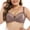 Coffee, variant on Inleife Bras for Women No Wire Fashion Comfortable Woman's Lace Beauty Back Strap Wrap Plus Size Bra