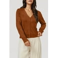thumbnail image 2 of Arach&Cloz Women's Soft Cropped Cardigan Casual Lightweight Shrug Sweater Tops, 2 of 6