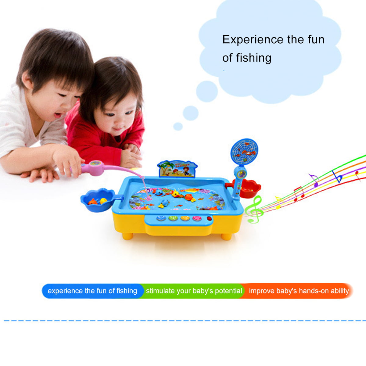 10X 6-9CM Plastic Magnetic Floating Fish Toy Outdoor Funny Fishing Tool For Kid 