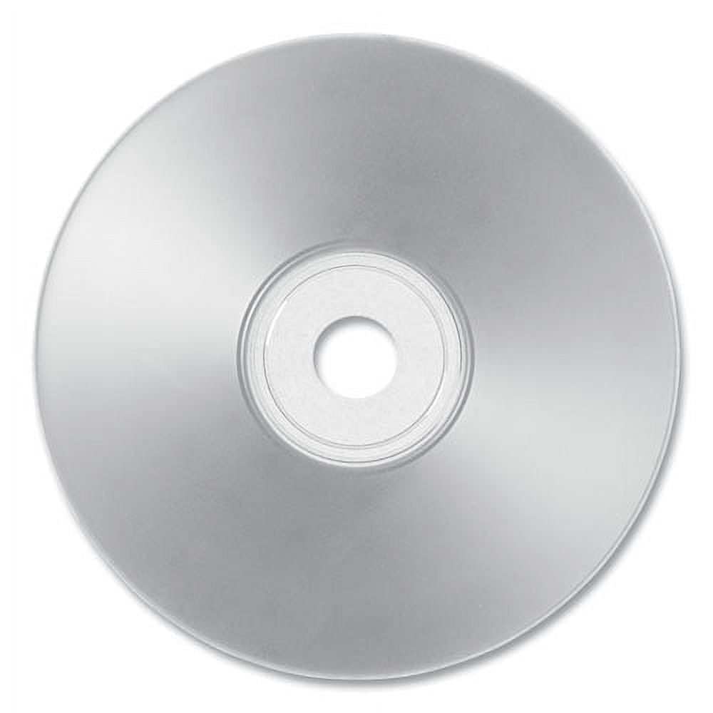 CD-R Printable Recordable Disc, 700 MB/80 min, 52x, Spindle, Silver, 100/Pack | Bundle of 5