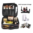 thumbnail image 2 of FORMRS Travel Makeup Bag Large Capacity Train Case Cosmetic Organizer with Adjustable Dividers, Colorful Skeleton with Cloud, 2 of 8