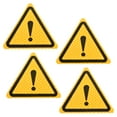 thumbnail image 1 of Uxcell Calcomanías Reflectantes, Paquete de 4, Cinta Reflectora de Seguridad en Forma de Triángulo Adhesiva de Noche de 3.94 x 3.94 Pulgadas, Amarillo, 1 of 5