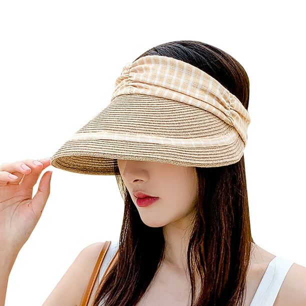 Eqwljwe Summer Hats For Women Women's Sunshade Breathable Sun Hat Bow Outdoor Tourism Fisherman Hat Beach Hats For Women Beige One Size