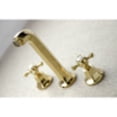 thumbnail image 4 of Kingston Brass KS4022BX Metropolitan Two-Handle Wall Mount Roman Tub Faucet, Polished Brass, 4 of 5