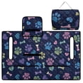 thumbnail image 5 of Whosucclay Paw Print Bones Stars Golf Cart Seat Towel, 51.18 x 30.3 inches 4 Convenient Pockets Reusable Golf Cart Seat Cover, 5 of 9