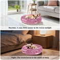 thumbnail image 4 of Iauyy Pet Couch Donut Cat Bed for Indoor Cats/Small Dogs Washable & Machine with Non-slip Bottom Calming Cat Furniture, Written in Color (M), 4 of 8