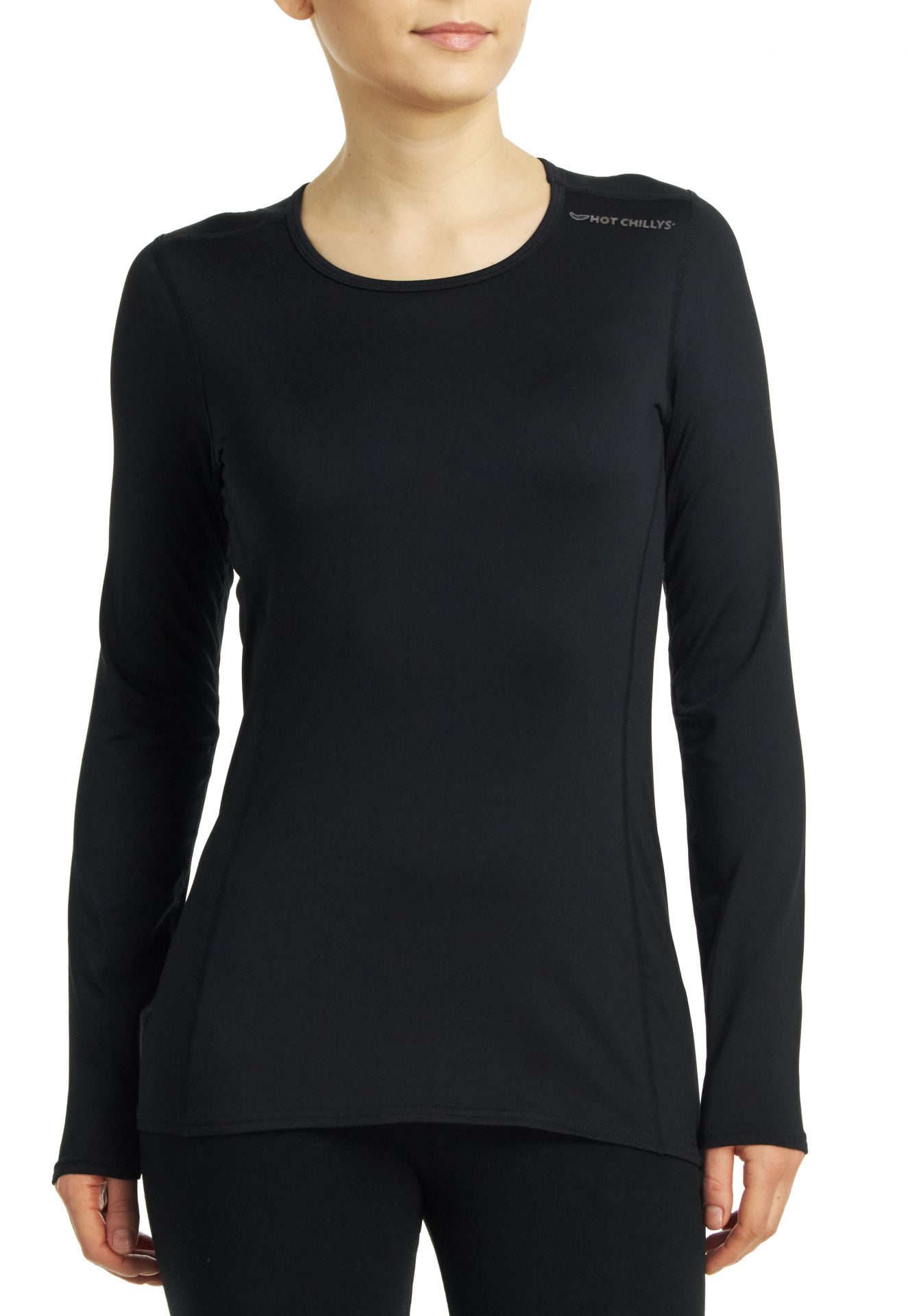 Hot Chillys Womens Micro-Elite Crewneck Base Layer Top
