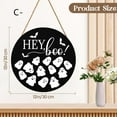 thumbnail image 4 of Aminojy ‌12x12 Inch Halloween Hey Boo Sign - Wood Ghost Door Hanger for Front Door Decor, Indoor/Outdoor Farmhouse Wall Plaque Trick or Treat Party Decoration, 4 of 9