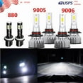 thumbnail image 1 of 6x  Combo 9005+9006+880 LED Headlight Fog Bulbs For GMC Yukon Denali 2004-2005, 1 of 1