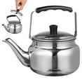 thumbnail image 1 of Tetera de acero inoxidable para cocina con mango antiescaldaduras para comedor y cocina., 1 of 7