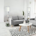 thumbnail image 5 of Simple Designs 62.5" 3 Shelf Etagere Organizer Floor Lamp 2Pk Set - Gray, 5 of 6