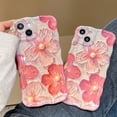 thumbnail image 2 of Funda de teléfono de TPU a prueba de golpes para iPhone, carcasa de TPU suave a prueba de golpes de moda con luz azul láser, flores para iPhone 14 13 12 11 Pro Max 14promax 13promax Fivean unisex, 2 of 2
