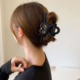 thumbnail image 4 of Paquete de 4 lindas pinzas para el cabello de gato para mujeres, pinzas para el cabello grandes, gruesas y largas, accesorios de peinado de moda para mujeres y niñas, cabello fino y grueso (blanco y, 4 of 5