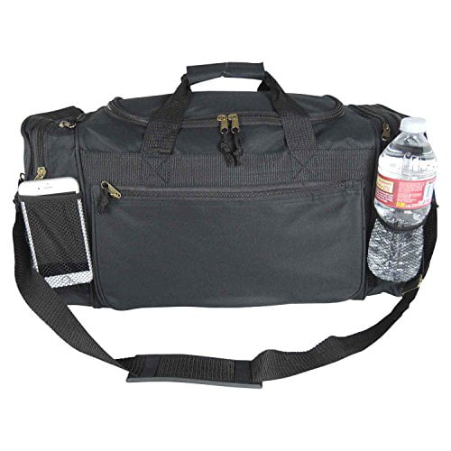 Blank Duffle Bag Sports Duffel Bag in Black Gym Bag - Walmart.com ...