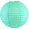 Just Artifacts 8" Seafoam Paper Lanterns (Set of 5) Decorative Round