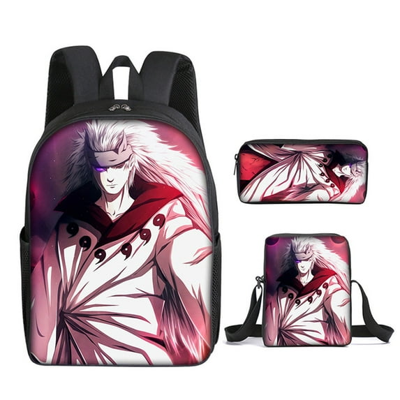 Anime Backpack 3pcs Cartoon Schoolbag 3D Print Bag Laptop Backpack Lunch Box For Work School Travel