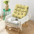 thumbnail image 2 of 24" Honeycomb Print Thick Meditation Cushion - Bumble Bee Design Square Floor Pillow for Adults, Soft & Supportive Yoga Seat with Honeybee Lover Gift Pattern, 2 of 6