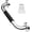 Stainless steel, variant on Shower Grab Bar with Anti-Slip Rubber Grip SUS304 Stainless Steel Wall Handrail, 12 inch, Chrome