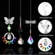 thumbnail image 3 of Atrapasueños de cristal para colgar, mariposas huecas con efectos visuales brillantes para tiendas de jardinería doméstica (varios, 7 piezas), 3 of 5