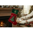thumbnail image 7 of Personalization Mall Traditional Tree Embroidered Initial Christmas Stockings, 7 of 7