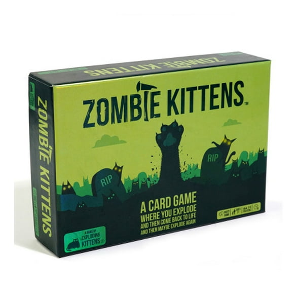 ZOMBIE KITTENS - Atmospheric Game for Children from 7 Years Old - Card Game Where You Explode and Come Back to Life - Funny and Quirky - 2 to 5 Players - 15 Min