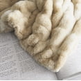 thumbnail image 5 of Nanshing Allea Plush Throw Blanket, Taupe, 50" x 60", 5 of 7