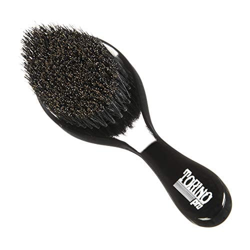 Torino Pro Courbe Wave Pinceau par Pinceau King - #450 - Courbe Moyenne Dure Wave Pinceau - Fabriqué avec des Poils Renforcés de Sanglier et de Nylon - Texture Vraie Dure Moyenne Brosses 360 Vagues