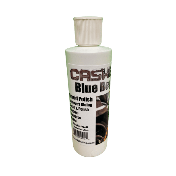 Caswell BLUE BEGONE LIQUID CHROME POLISH 8OZ