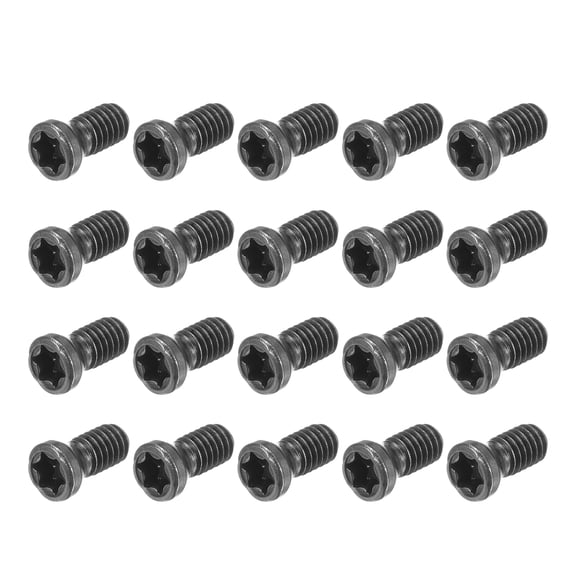 M2.5x6mm Torx Screws for Replaces Carbide Insert 12.9 Grade Alloy Steel 20pcs