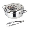 thumbnail image 1 of 1 Set Of Household Frying Pot With Thermometer Japanese Style Deep Fryer Pan, 1 of 3