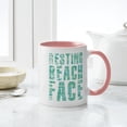 thumbnail image 4 of CafePress - Resting Beach Face Print - 11 oz Ceramic Mug - Novelty Coffee Tea Cup, 4 of 4