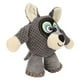 thumbnail image 2 of Plush Squeaky Dog Toys Cute Cartoon Teeth Grinding Bite Resistant Funny Interactive Dog Chew Toys Grey, 2 of 5