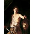 thumbnail image 2 of Caravaggio 15x18 Gold Ornate Wood Framed with Double Matting Museum Art Print Titled - David With The Head of Goliath, 2 of 4