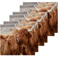 thumbnail image 3 of GZHJMY 12x12Inx2 Sets Reusable Soft Face Towel,Kitchen Hand Towel Bathroom Absorbent Towel,Gym Hotel Spa- Scottish Highland Cattle, 3 of 7