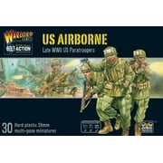 28mm Bolt Action: WWII Late US Airborne Paratroopers (30) (Plastic)