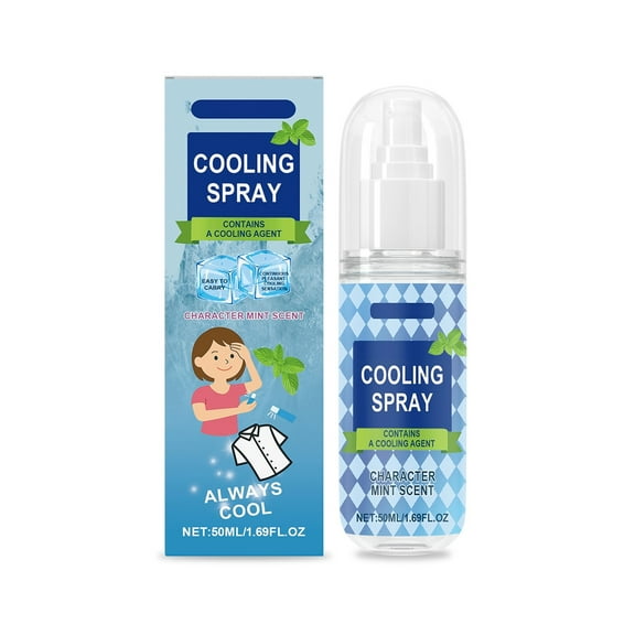 HHBEAUTY Cooling Spray for Hot Weather, Moisturising Summer Cooling Spray for Hot Weather, Portable Cooling Spray with Peppermint for Camping, Hiking, Long-Term Cooling Face Spray