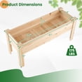 thumbnail image 3 of Costway Raised Garden Bed Elevated Planter Box Wood for Vegetable Flower Herb, 3 of 10