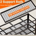 thumbnail image 4 of SKZNSA 4 Tier Storage Shelves, 30" D Garage Shelving Heavy Duty Metal Adjustable Garage Shelves, Shelving Units Industrial Shelving for Warehouse, 72" W x 30" D x 72" H,Black, 4 of 9