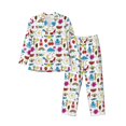 thumbnail image 1 of Balery Summer Pijama para Hombre de Dos Piezas con Manga Larga, Conjunto de Dormir y Descanso Suave con Bolsillos-XX-Large, 1 of 7