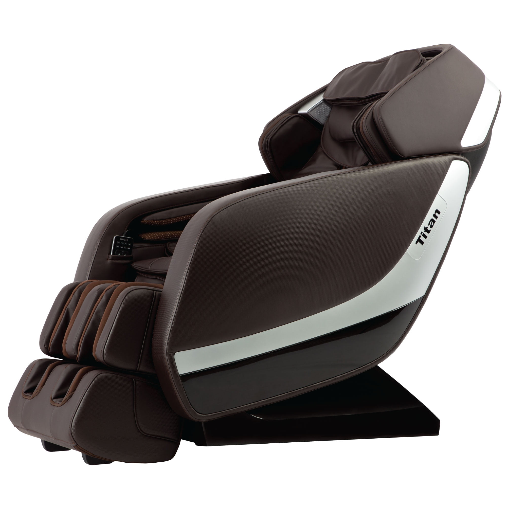 Titan Pro Jupiter Xl Massage Chair, Osaki Brown Faux Leather Reclining Massage Chair By Titanium