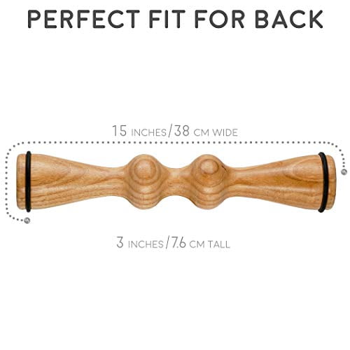 Body Back Wooden Back Roller for Upper and Lower Back Relief