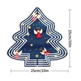 thumbnail image 2 of Stylish Metal Hanging Christmas Tree Wind Spinner - Festive Design with Angels Stars & Gold Dots for Garden & Yard Decor, 2 of 7