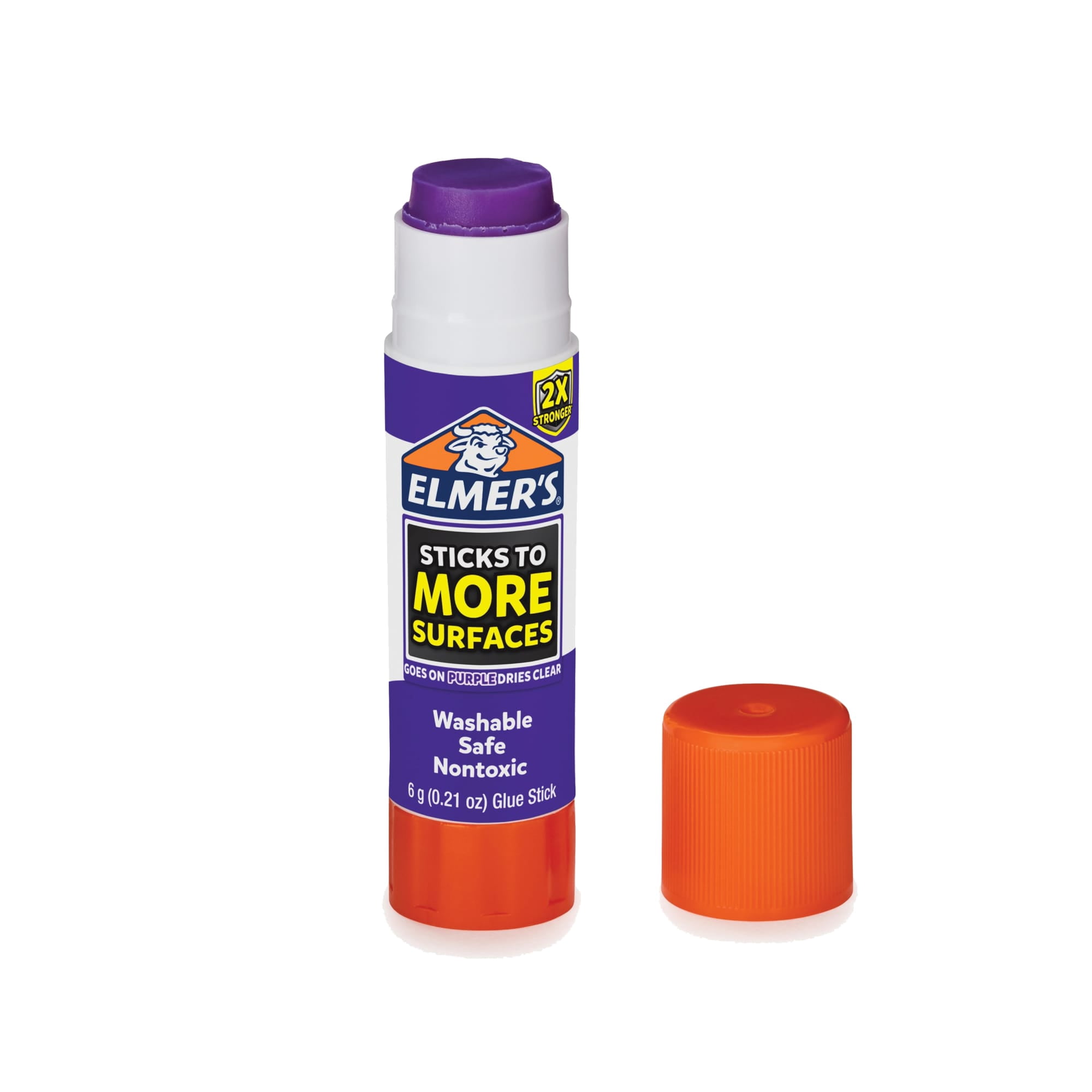 (2 pack) Elmer’s Extra Strength School Glue Sticks, Washable, 6 Gram, 2 Count