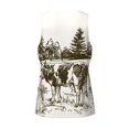 thumbnail image 4 of Haiem Cows Grazing On The Meadow Men Workout Tank Top Gym Bodybuilding Sleeveless Muscle T Shirts Athletic Tank Breathable Workout Shirt-3X-Large, 4 of 8