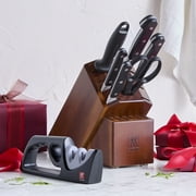 ZWILLING Pro 7-pc Knife Block Set with Bonus Sharpener