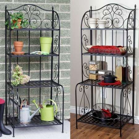 - Brixton Indoor/Outdoor Folding Bakers Rack