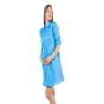 thumbnail image 1 of Vestido Maternidad Camisero Cómodo Elegante Vestido Embarazo Casual Oficina Manga Ajustable Color Azul Cielo, 1 of 5
