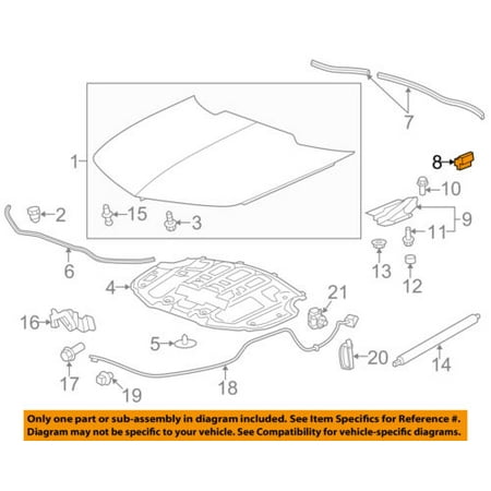 Chevrolet GM OEM 10-15 Camaro Hood-Side Weatherstrip Seal 92249259